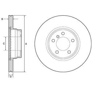 Тормозной диск DELPHI BG4458C