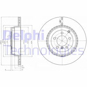 Тормозной диск DELPHI BG9080C