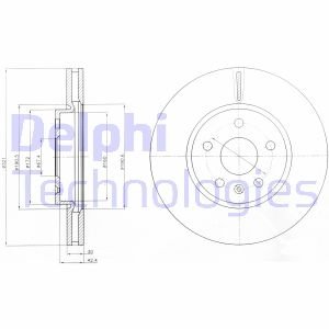 Тормозной диск DELPHI BG4189C