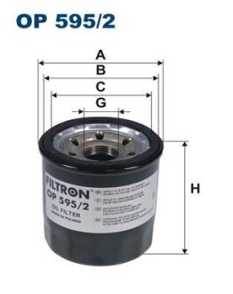 Фильтр масляный FILTRON OP 595/2