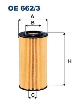 Фільтр масляний FILTRON OE 662/3