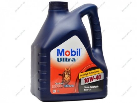 Моторное масло ULTRA 10W40 4л MOBIL ULTRA 10W40 4 (фото 1)