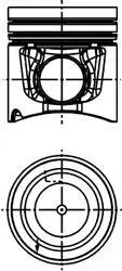 Поршень KOLBENSCHMIDT 40 666 600 (фото 1)