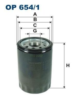 Фильтр масляный FILTRON OP 654/1