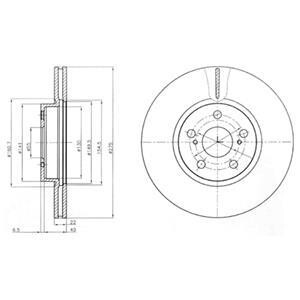 Тормозной диск DELPHI BG4277