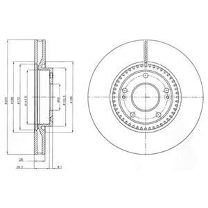 Тормозной диск DELPHI BG4251 (фото 1)