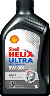 Олива для двигуна SHELL HELIX ULTRA AM-L 5W30 1L