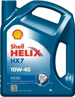 Моторне масло HELIX D HX7 10W40 4л SHELL HELIX D HX7 10W40 4L