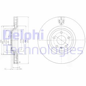 Тормозной диск DELPHI BG9054 (фото 1)