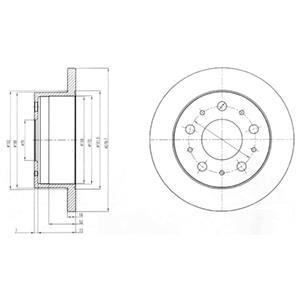 Тормозной диск DELPHI BG4099