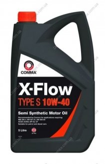 Моторное масло X-FLOW S 10W40 5л COMMA X-FLOW S 10W40 SEMI. 5L (фото 1)