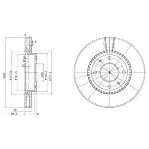 Гальмівний диск DELPHI BG4013