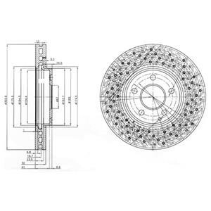 Гальмівний диск DELPHI BG3986
