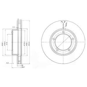 Тормозной диск DELPHI BG3558