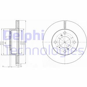 Гальмівний диск DELPHI BG3499