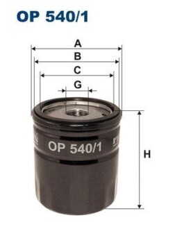 Фільтр масляний FILTRON OP 540/1