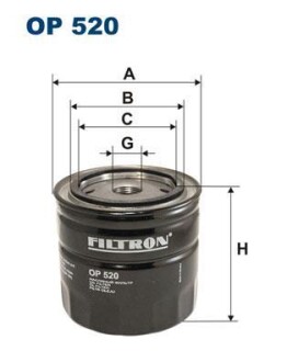 Масляний фільтр FILTRON OP 520