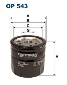 Фильтр масляный FILTRON OP 543