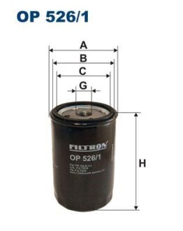 Фільтр масляний FILTRON OP 526/1