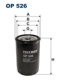 Фільтр масляний FILTRON OP 526