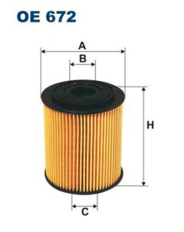 Фильтр масляный FILTRON OE 672