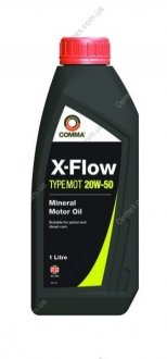 Моторное масло X-FLOW MOT 20W50 1л COMMA X-FLOW MOT 20W50 1L (фото 1)