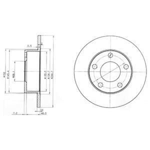 Тормозной диск DELPHI BG3382