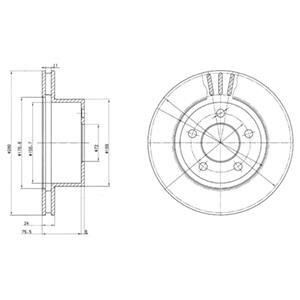 Гальмівний диск DELPHI BG3533