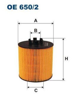 Фільтр масляний FILTRON OE 650/2