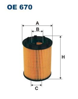 Фильтр масляный FILTRON OE 670