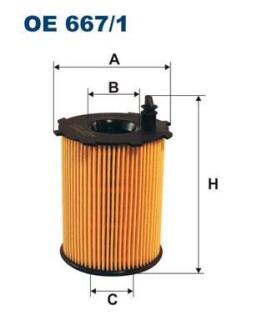 Фильтр масляный FILTRON OE 667/1 (фото 1)