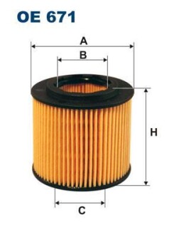 Фильтр масляный FILTRON OE 671