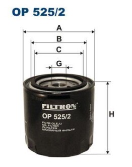 Фильтр масляный FILTRON OP 525/2