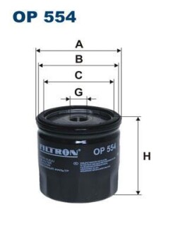 Фильтр масляный FILTRON OP 554