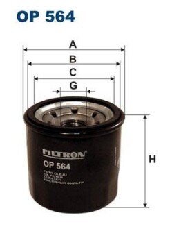 Фильтр масляный FILTRON OP 564