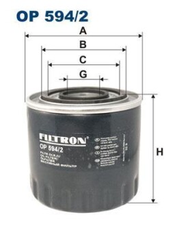 Фильтр масляный FILTRON OP 594/2