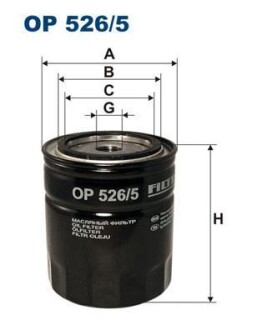 Масляный фильтр OP526/5 FILTRON OP 526/5