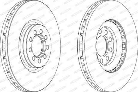 Гальмівний диск FERODO FCR317A (фото 1)