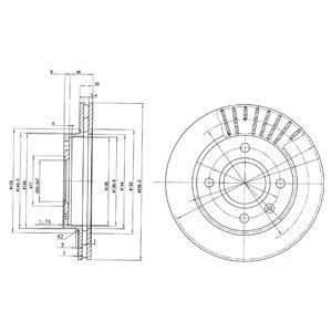 Тормозной диск DELPHI BG2440C (фото 1)