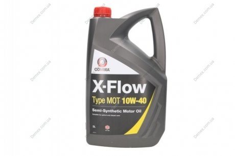 Моторное масло X-FLOW MOT 10W40 5л COMMA X-FLOW MOT 10W40 5L (фото 1)