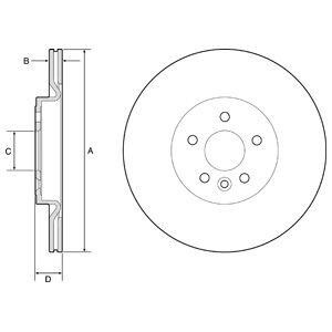 Тормозной диск DELPHI BG4786C