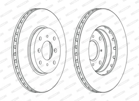 Тормозной диск FERODO DDF1119C