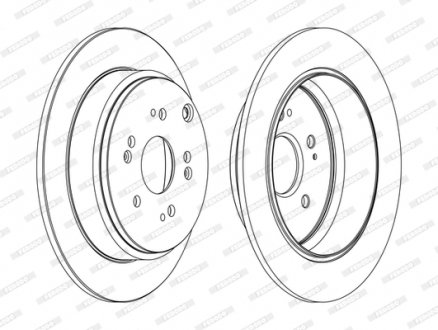 Гальмівний диск FERODO DDF1860C