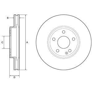 Тормозной диск DELPHI BG4788C