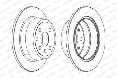 Гальмівний диск FERODO DDF331C