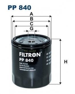 Фільтр палива FILTRON PP 840/8 (фото 1)