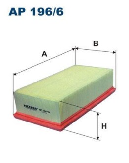 Фильтр воздуха FILTRON AP 196/6