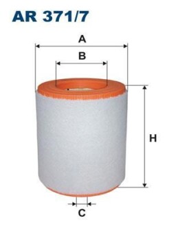 Фільтр повітря FILTRON AR 371/7