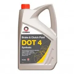 Гальмівна рідина DOT 4 SYNT. 5 л COMMA DOT 4 SYNT. 5L