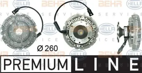 Вискозная муфта HELLA 8MV 376 730-051 (фото 1)